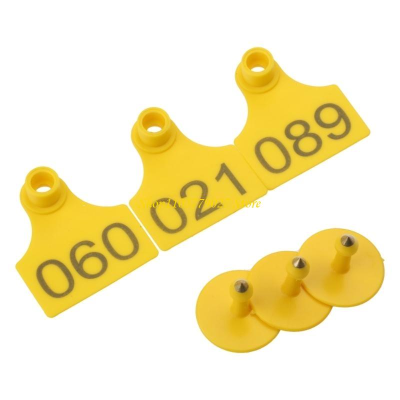C4DF 001-100 رقم البلاستيك علا - مراجعة Livestock Ear Tag وسعره